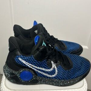 Nike KD TREY 5 IX Basketball Shoes BLK/WHT/Racer Blue